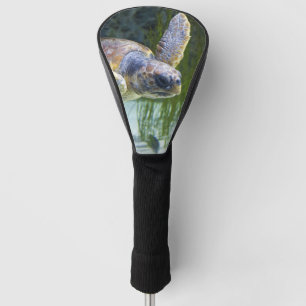 Beautiful Sea Turtle Swimming Golf Head Cover