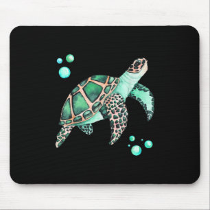 Beautiful Sea Turtle Watercolor Mouse Mat