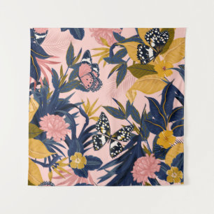 Beautiful seamless artistic sweet tropical pattern tapestry