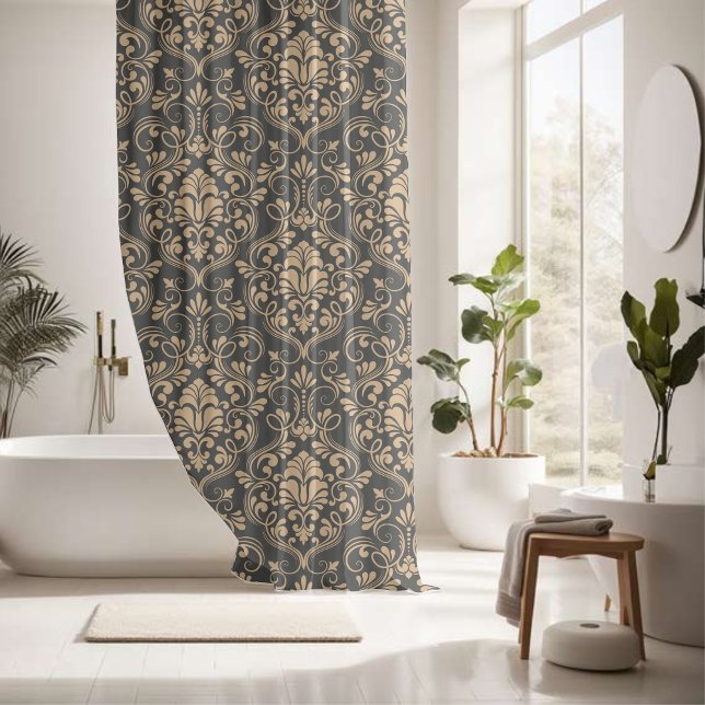Beautiful seamless decorative eye-catching  shower curtain (Creator Uploaded)