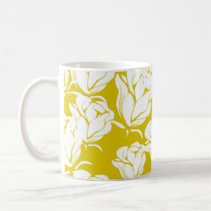 Beautiful seamless floral pattern background. coffee mug