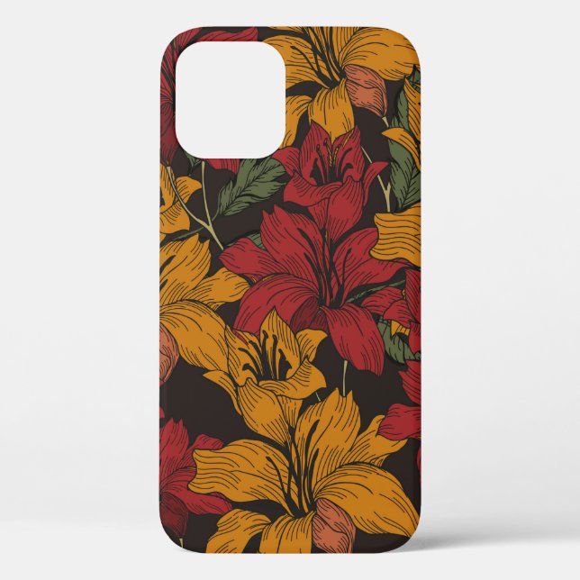 Beautiful seamless floral pattern background. Trop Case-Mate iPhone Case (Back)