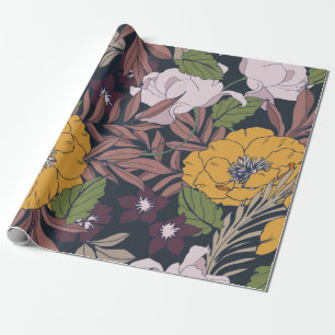 Beautiful seamless floral pattern background. wrapping paper