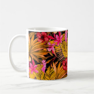 Beautiful seamless floral summer pattern backgroun coffee mug