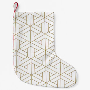 Beautiful Seamless pattern japanese shoji kumiko, Small Christmas Stocking