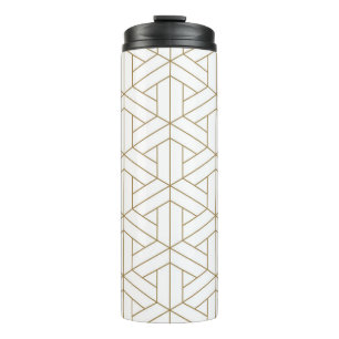 Beautiful Seamless pattern japanese shoji kumiko, Thermal Tumbler