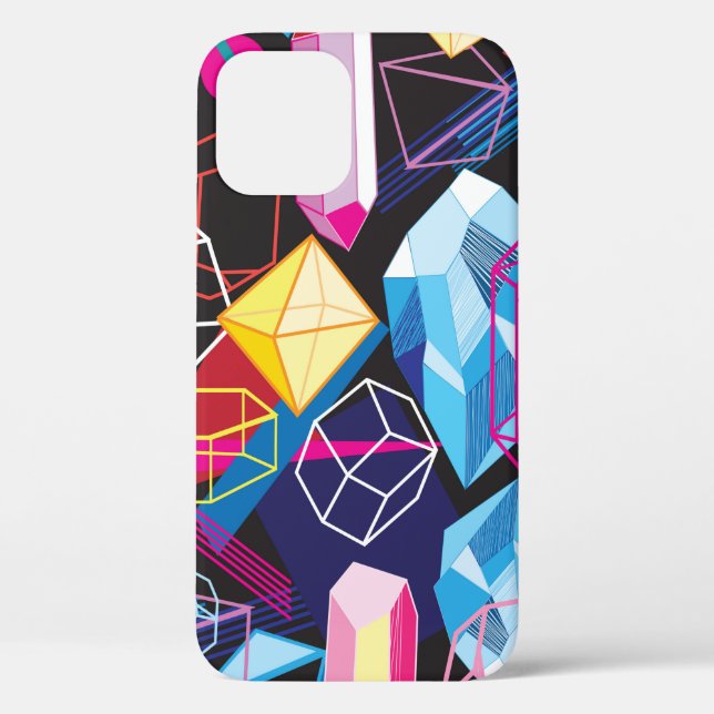 Beautiful seamless pattern with colourful crystals Case-Mate iPhone case (Back)