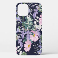 Beautiful seamless spring pattern with wild flower