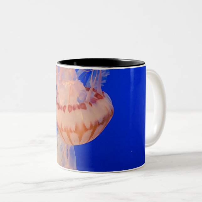 Beautiful Seascape Two-Tone Coffee Mug (Front Right)