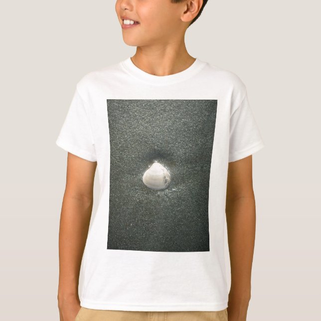 Beautiful Seashell in the Sand: A Salty Souvenir T-Shirt (Front)