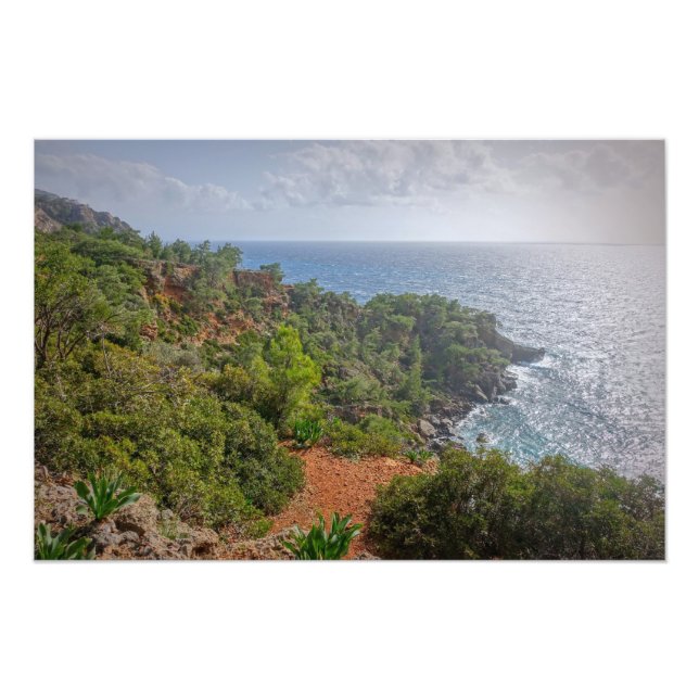 Beautiful Seashore on the Isle of Crete, Greece Photo Print (Front)