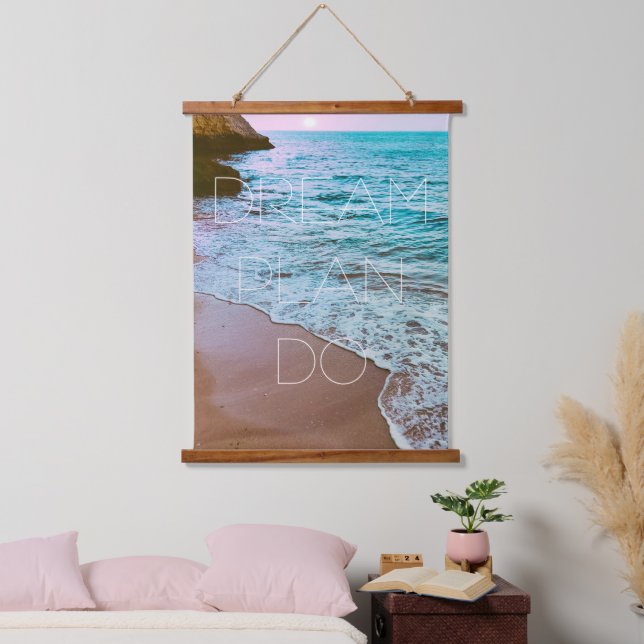 Beautiful Seaside Beach Sunset Hanging Tapestry (Bedroom)