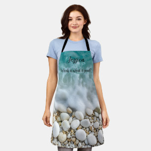 Beautiful Seaside Effect in Minimalism Pastels  Apron