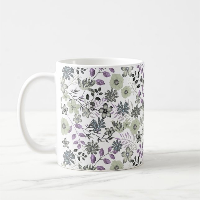 Beautiful Season Flowers Coffee Mug (Left)