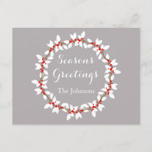 Beautiful Seasons Greetings Postcard