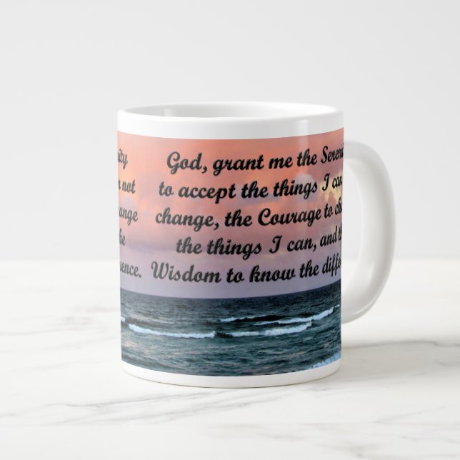 BEAUTIFUL SERENITY PRAYER MUG (Front Right)