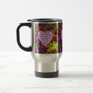 BEAUTIFUL SERENITY PRAYER PHOTO DESIGN TRAVEL MUG