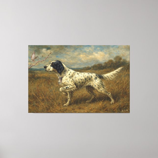 Beautiful Setter  , Art Canvas Print (Front)