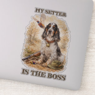 Beautiful Setter with Pheasants , Art