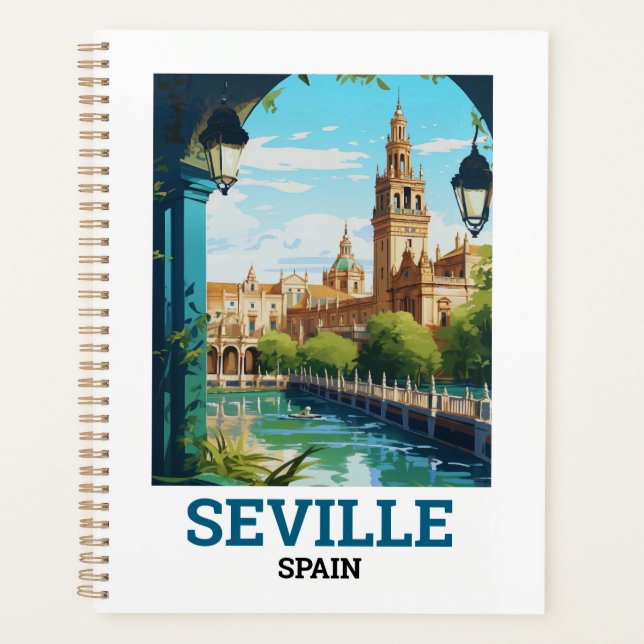 Beautiful Sevilla Beauty of Andalusia Spain Travel Planner (Front)