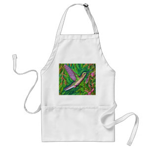 Beautiful Shabby Chic Little Hummingbird. Standard Apron
