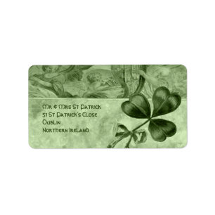 Beautiful Shamrocks Label
