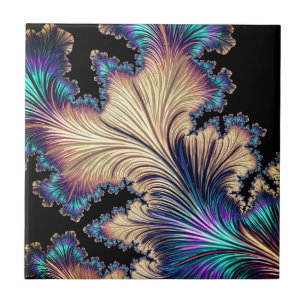 Beautiful shapes in colours tile