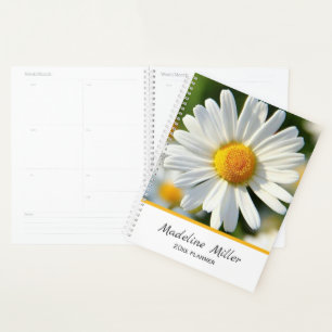Beautiful Shasta Daisy   Personalised Floral Planner
