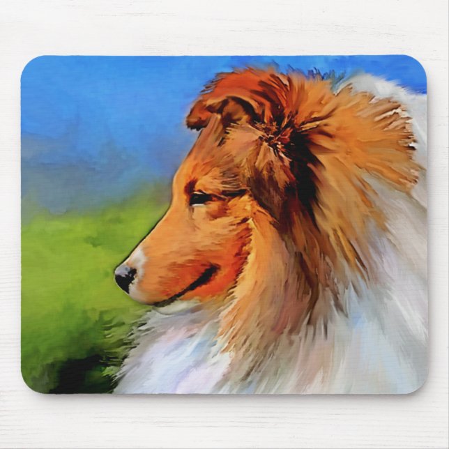 Beautiful Sheltie Art Mousepad (Front)
