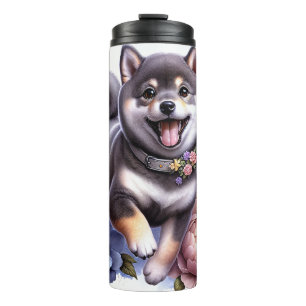 Beautiful Shiba Inu Dog Thermal Tumbler