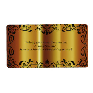 Beautiful, Shiny Gold, Custom, Wedding Wine