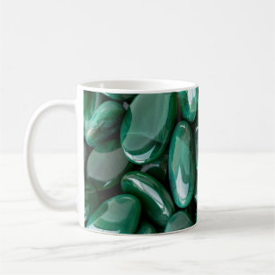 Beautiful Shiny Green Polished Stones Coffee Mug