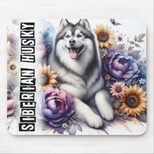 Beautiful Siberian Husky Dog Mouse Mat