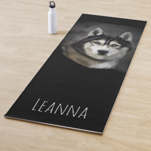 Beautiful Siberian Husky Yoga Mat