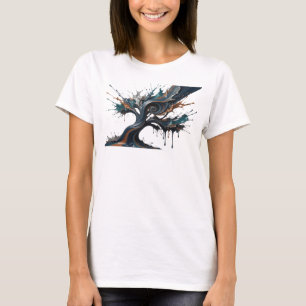 Beautiful Silver ABSTRACT ART Wearable Art T-Shirt