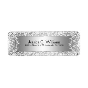 Beautiful Silver Grey And White Damasks & Lace