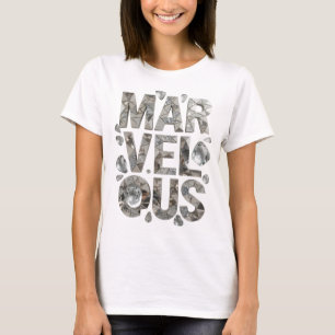 Beautiful Silver MARVELOUS Modern Design T-Shirt
