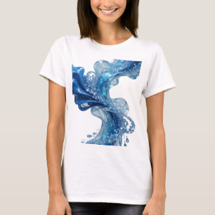 Beautiful Silver WATER'S WAVE Quote Shirt