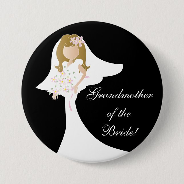 Beautiful, Simple, and Fun Bridal Party 7.5 Cm Round Badge (Front)