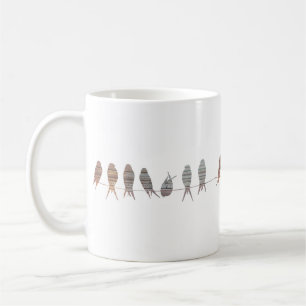 Beautiful Simple Modern Birds On A Wire Coffee Mug