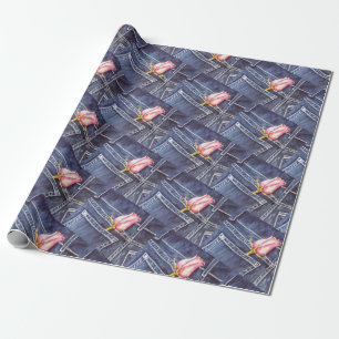 Beautiful Single Pink Rose Wrapping Paper