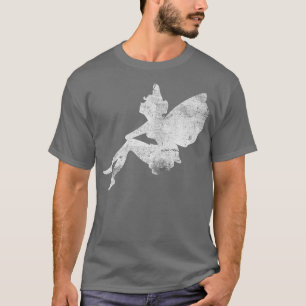 Beautiful Sitting Fairy Funny Fairycore Grunge Aes T-Shirt