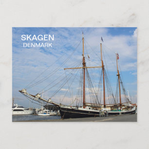 Beautiful Skagen  Denmark Old Ship Postard! Postcard