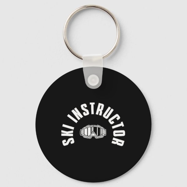 Beautiful Ski Pocket Design Ski Lessons Skier Coac Key Ring (Front)