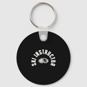 Beautiful ski pocket design ski lessons skier key ring