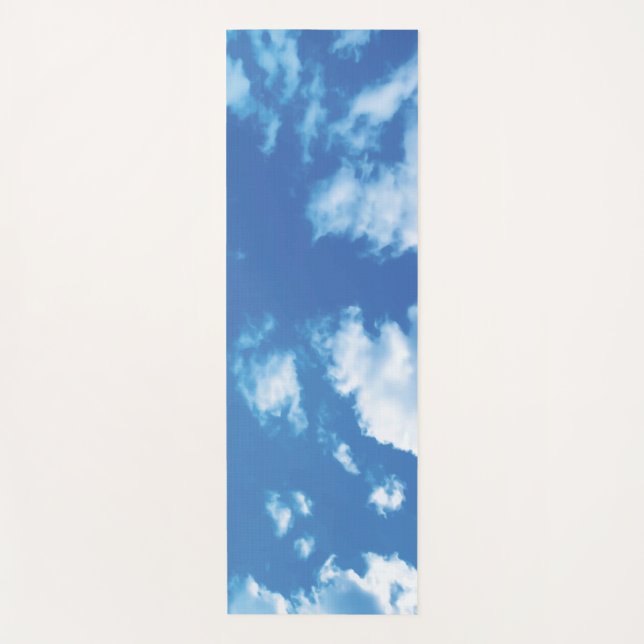Beautiful Sky and Clouds Yoga Mat (Front)