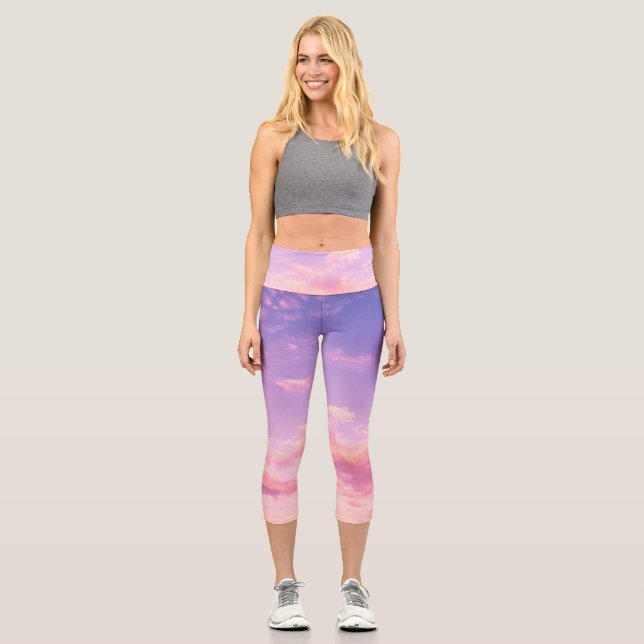 Beautiful sky capri leggings (Front)