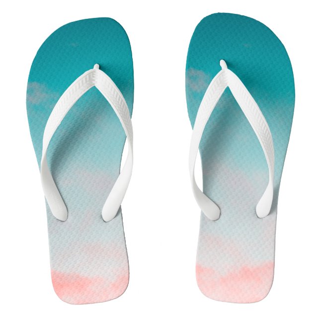 Beautiful sky flip flops (Footbed)