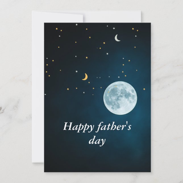Beautiful sky Happy father's day  Holiday Card (Front)