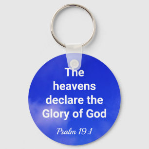 Beautiful Sky Heavens Declare the Glory of God    Key Ring
